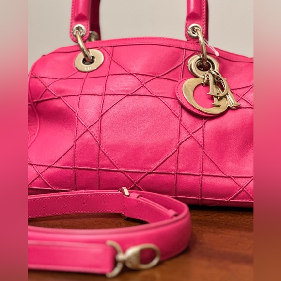 **SOLD** DIOR Cannage Polochon Granville Satchel - Picture 10 of 15